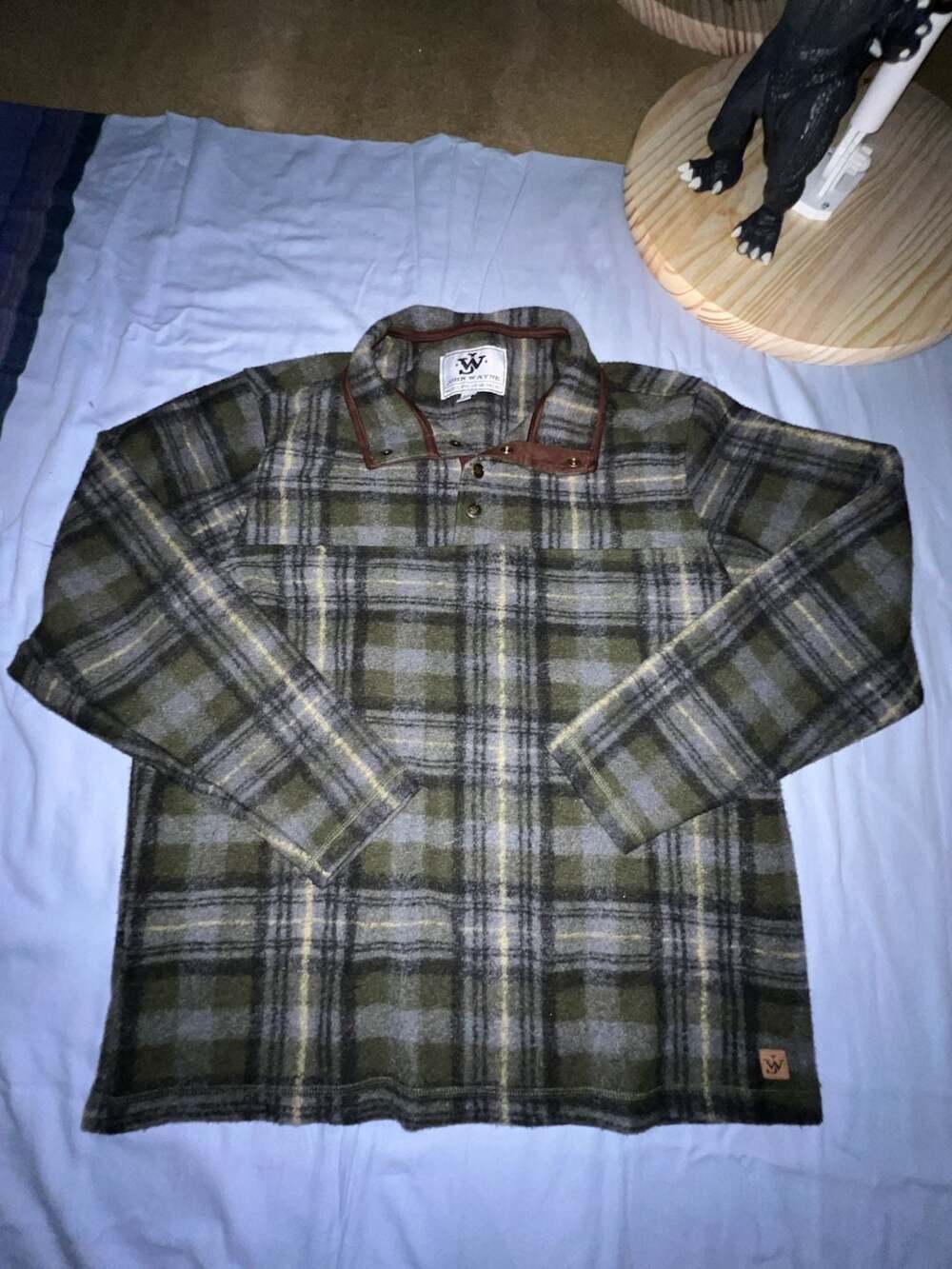 John Wayne Stock & Supply Mens Flannel XL 1/4